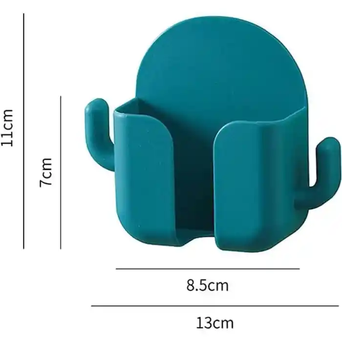 Multifunctional Wall Charger Storage Box Wall Mounted Organiser No Punch Shelf Bathroom Mobile Phone Wall